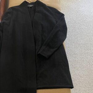Charter Club Black Open Front Cardigan